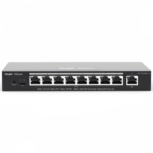 Коммутатор Ruijie RG-ES209GC-P 1000 Base-TX (1000 мбит/с)