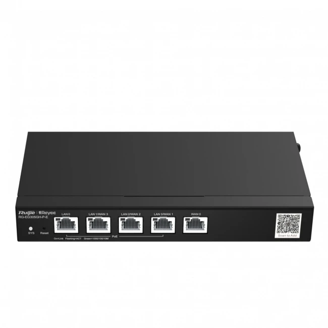 Маршрутизатор Ruijie Desktop 5-port full gigabit router RG-EG305GH-P-E 10/100/1000 Base-TX (1000 мбит/с)