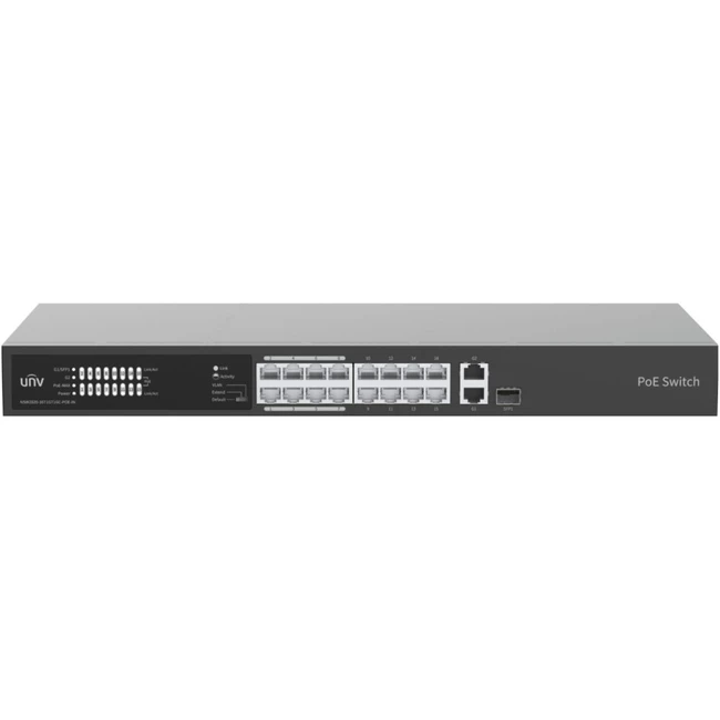 Коммутатор UNV NSW2020-16T1GT1GC-POE-IN 100 Base-TX (100 мбит/с), 2 SFP порта
