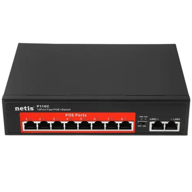 Коммутатор Netis P110C 100 Base-T (100 мбит/с)