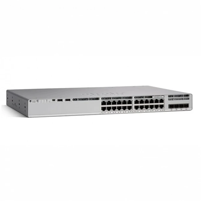 Коммутатор Cisco Catalyst 9200 C9200-24P-A 1000 Base-T (1000 мбит/с), 4 SFP порта