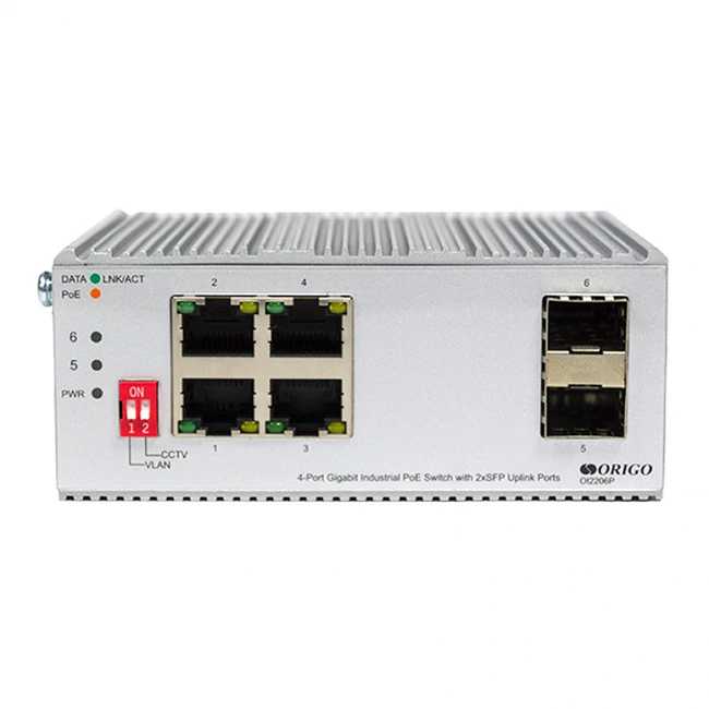 Коммутатор Origo OI2206P OI2206P/120W/A1A 1000 Base-T (1000 мбит/с), 2 SFP порта