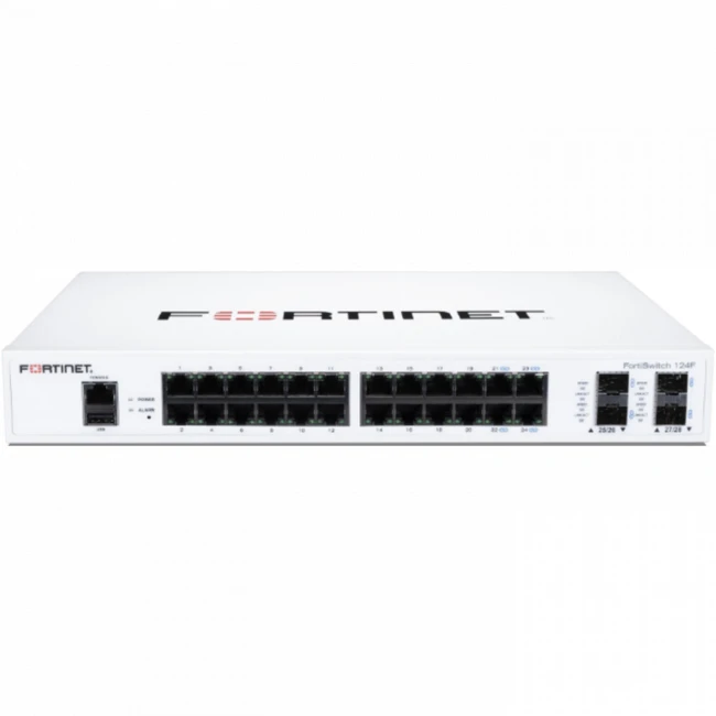 Коммутатор Fortinet FortiSwitch 124F FS-124F 1000 Base-T (1000 мбит/с), 4 SFP порта