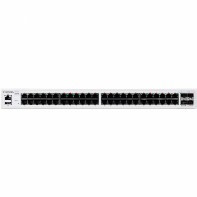 Коммутатор Fortinet FortiSwitch-448E-FPOE FS-448E-FPOE 1000 Base-T (1000 мбит/с), 4 SFP порта