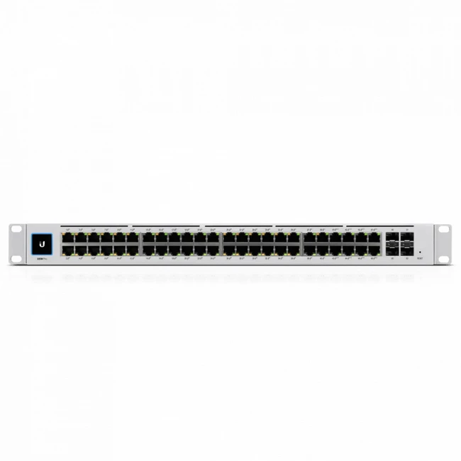 Коммутатор Ubiquiti Pro Max 48 USW-Pro-Max-48-PoE-EU (1000 Base-T (1000 мбит/с), 4 SFP порта)