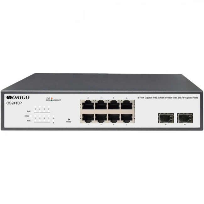 Коммутатор Origo OS2410P OS2410P/120W/A1A 1000 Base-T (1000 мбит/с), 2 SFP порта