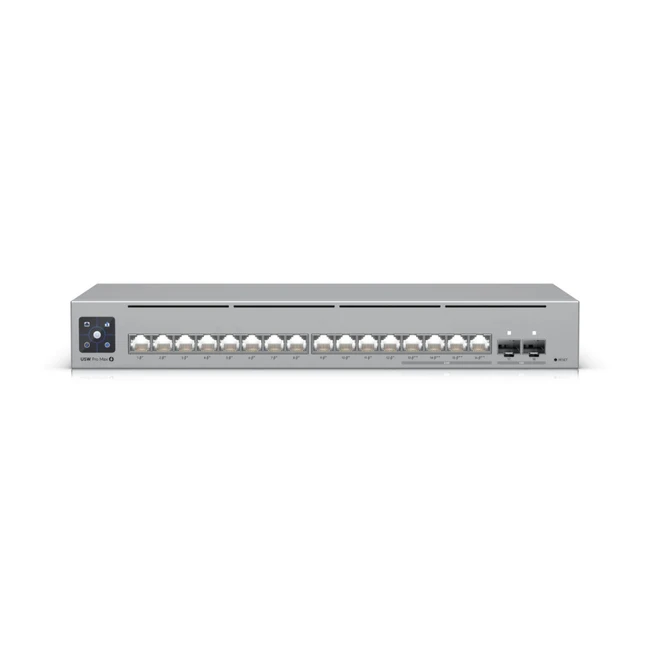 Коммутатор Ubiquiti USW-Pro-Max-16-PoE 1000 Base-T (1000 мбит/с), 2 SFP порта