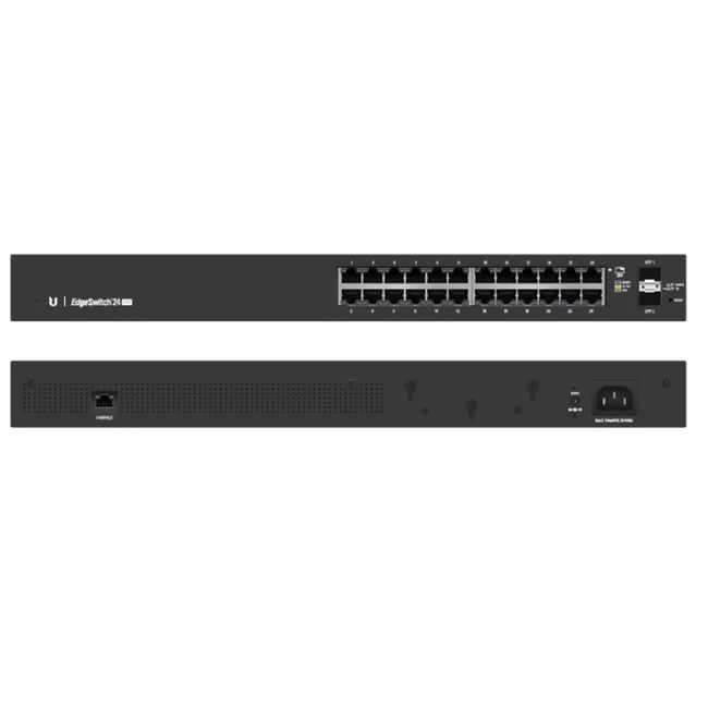 Коммутатор Ubiquiti EdgeSwitch 24 Lite ES-24-LITE 1000 Base-TX (1000 мбит/с), 2 SFP порта
