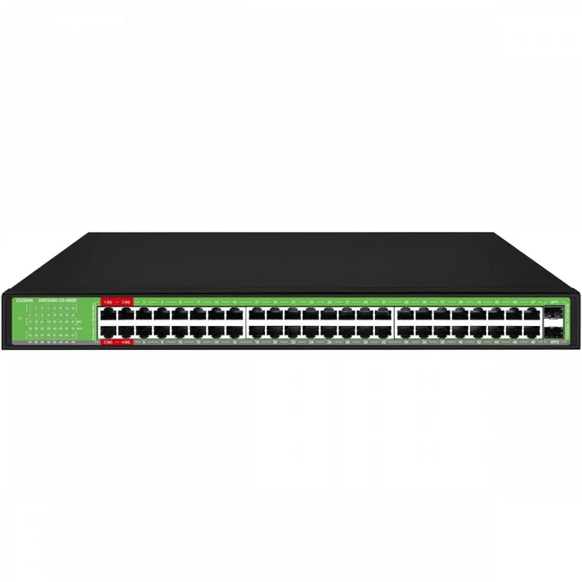 Коммутатор Digma DSP248G-2S-R800 DSP248G-2S-R800 V1 (1000 Base-T (1000 мбит/с), 2 SFP порта)