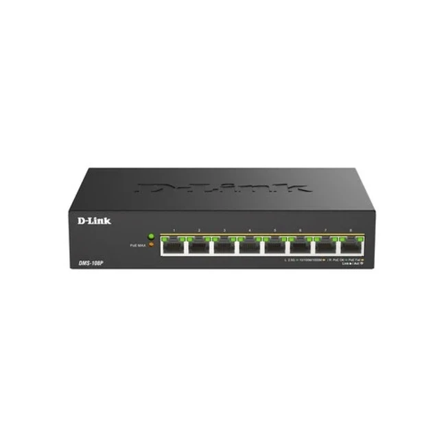 Коммутатор D-link DMS-108P/A1A 2.5 GBase-T (2500 мбит/с)