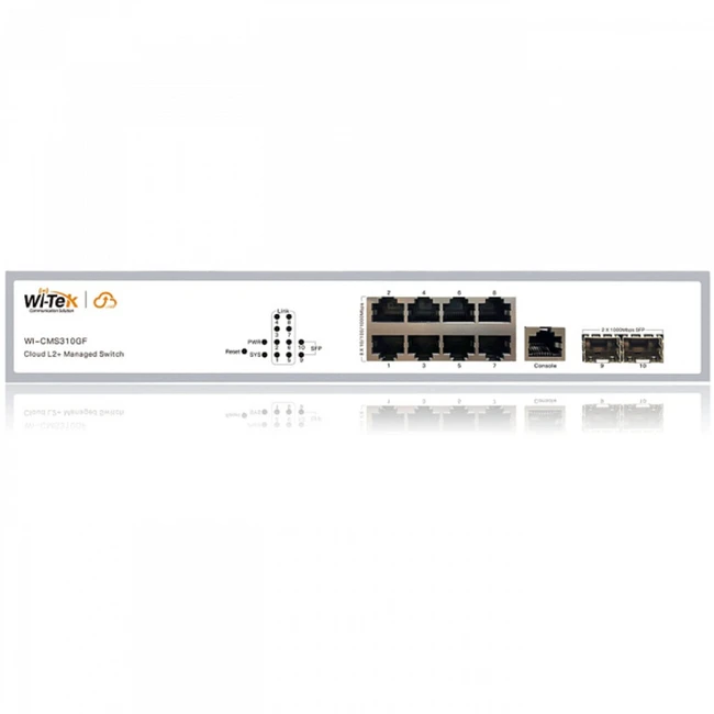 Коммутатор Wi-Tek WI-CMS310GF (1000 Base-T (1000 мбит/с), 2 SFP порта)