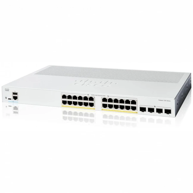 Коммутатор Cisco C1200-24P-4X 1000 Base-T (1000 мбит/с), 4 SFP порта