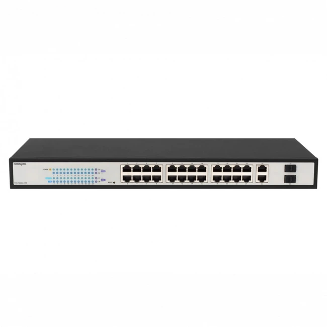 Коммутатор PowerTone PWS-TS24G-370R (1000 Base-T (1000 мбит/с), 2 SFP порта)
