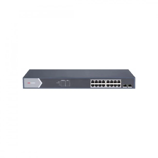 Коммутатор Hikvision DS-3E0518P-E/M(B) (1000 Base-T (1000 мбит/с), 2 SFP порта)