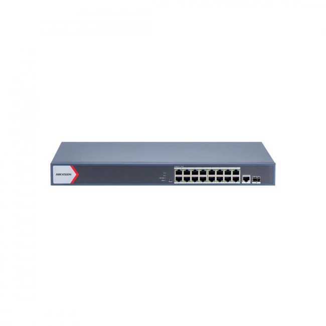 Коммутатор Hikvision DS-3E1518P-EI V2 (1000 Base-T (1000 мбит/с), 1 SFP порт)
