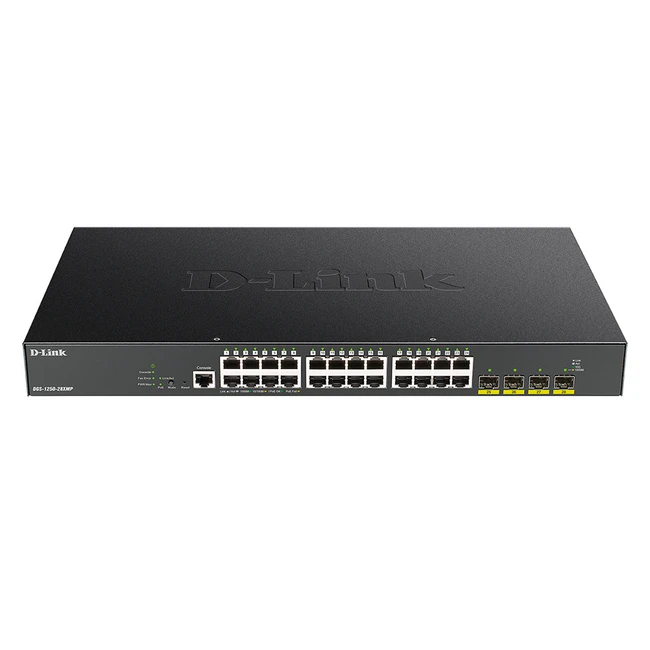 Коммутатор D-link DGS-1250-28XMP/RU/A1A 1000 Base-T (1000 мбит/с), 4 SFP порта