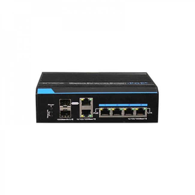 Коммутатор UTEPO UTP7204GE-HPOE 1000 Base-T (1000 мбит/с), 2 SFP порта