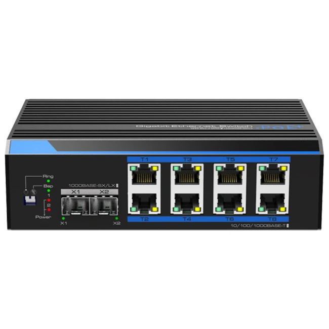 Коммутатор UTEPO UTP7208GE-PoE 1000 Base-T (1000 мбит/с), 2 SFP порта