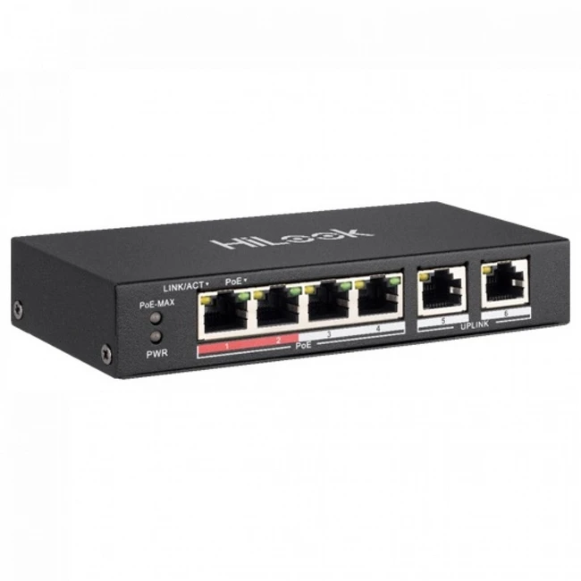 Коммутатор HiLook NS-0106P-35 1000 Base-T (1000 мбит/с)