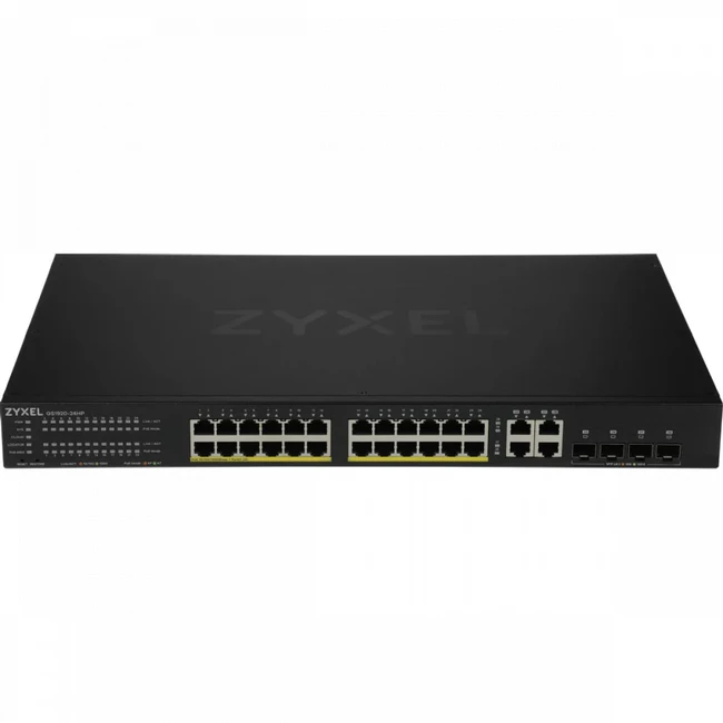 Коммутатор Zyxel GS1920-24HPv2 GS192024HPV2-EU0101F (1000 Base-TX (1000 мбит/с), 4 SFP порта)