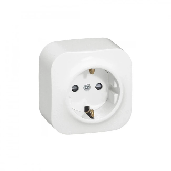 Розетка Legrand Розетка с зк Legrand Forix 16A 250В IP20 накладная белый 782411