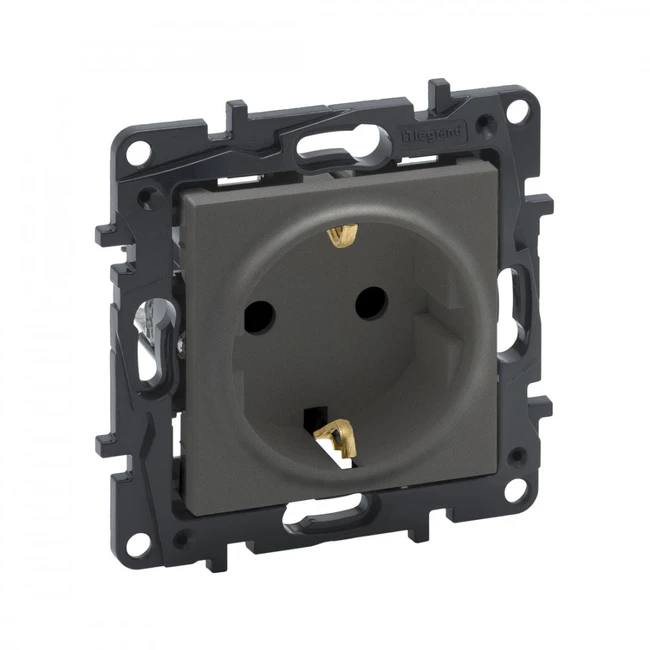 Розетка Legrand Розетка 2К+З Niloe Step 16А 250 В винт. клеммы Сталь 863421