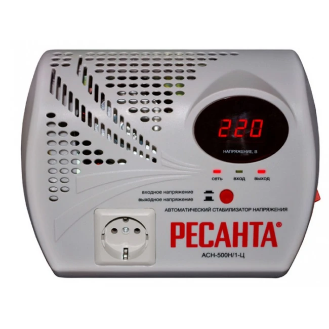Стабилизатор Ресанта АСН- 500Н1/1-Ц 63/6/9