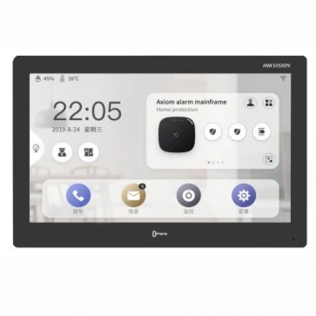 Домофонная система Hikvision DS-KH9510-WTE1(B)(Black) Абонентский блок домофона