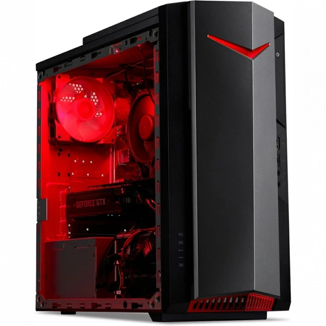 Персональный компьютер Acer Nitro N50-620 DG.E2DMC.002 (Core i7, 11700F, 2.5 ГГц, 16 Гб, HDD и SSD)
