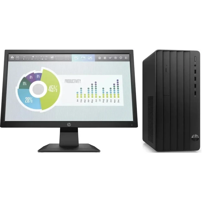 Настольный компьютерный комплект HP Pro Tower 290 G9 Bundle + 19.5" монитор P204 (9M936AT) 9M936AT/W11P (HP P204, Core i3, 12100, 3.3 ГГц, 8, SDD, 512 ГБ, Windows 11 Pro)