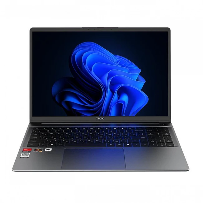 Ноутбук TECNO MEGABOOK K16S K16SDA (71003300468) (16 ", WUXGA 1920x1200 (16:10), Ryzen 7, 16 Гб, SSD)