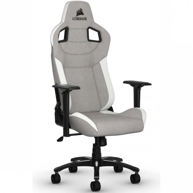Компьютерный стул Corsair T3 RUSH Серый-белый CF-9010058-WW