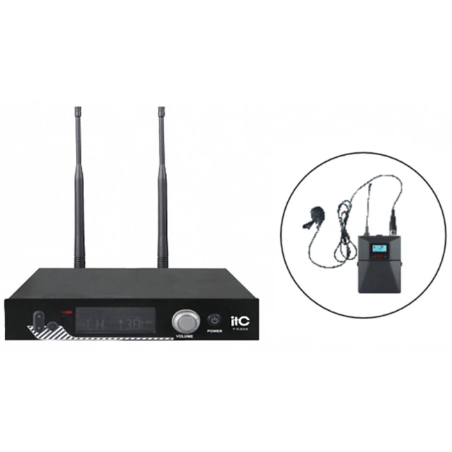 Аудиоконференция ITC Приёмник + петличный микрофон T-530B