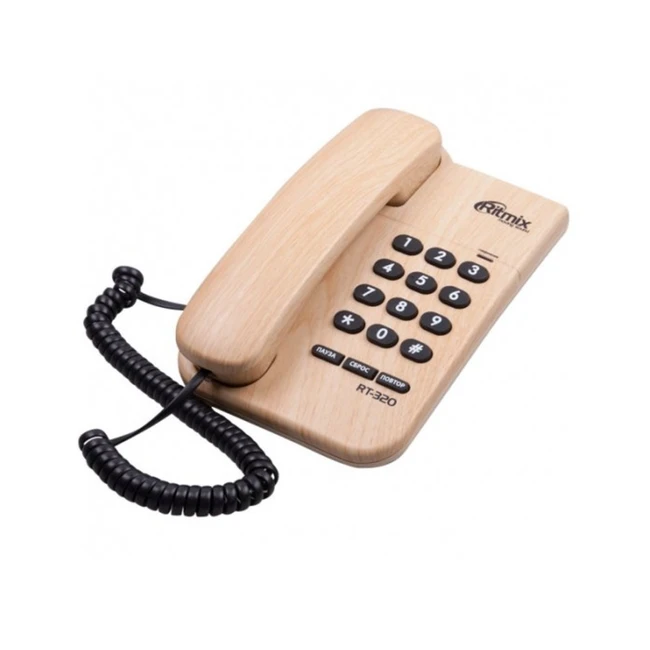 Аналоговый телефон Ritmix RT-320 Light Wood 15119175