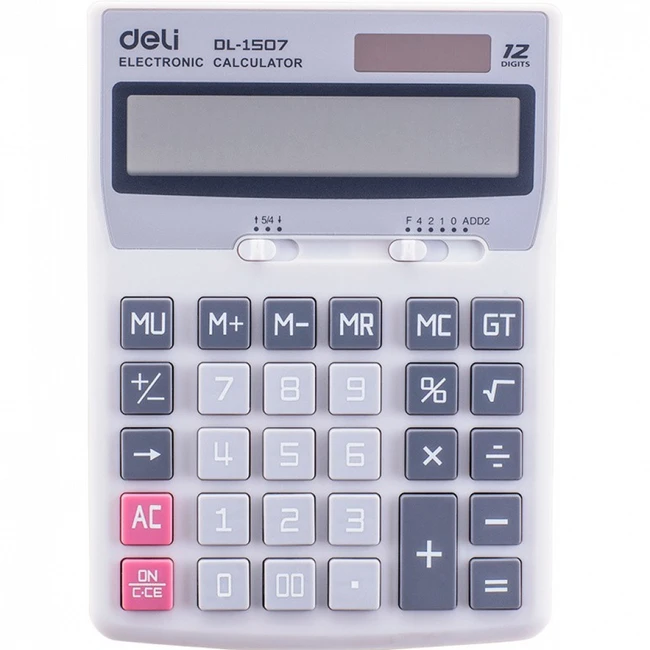 Калькулятор deli E1507 Grey