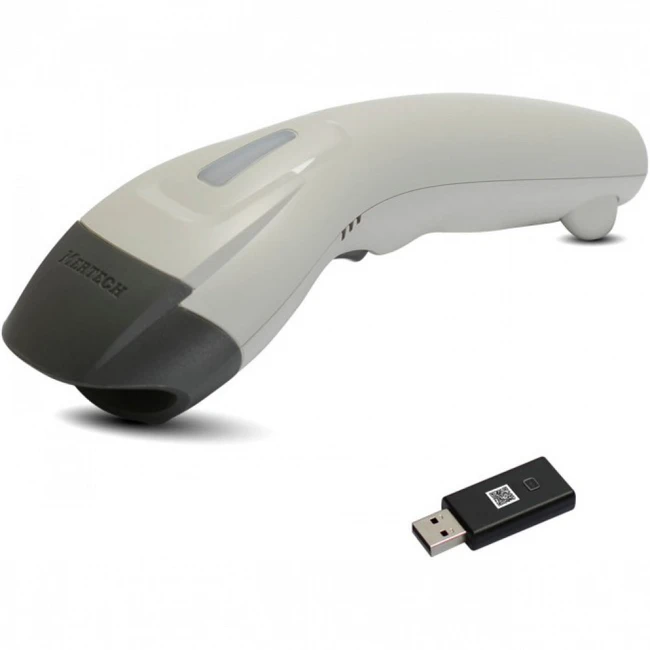 Сканер штрихкода Mertech CL-610 BLE Dongle P2D USB White Mertech4834 Ручной беспроводной, 2D, USB-COM, USB-HID, Белый