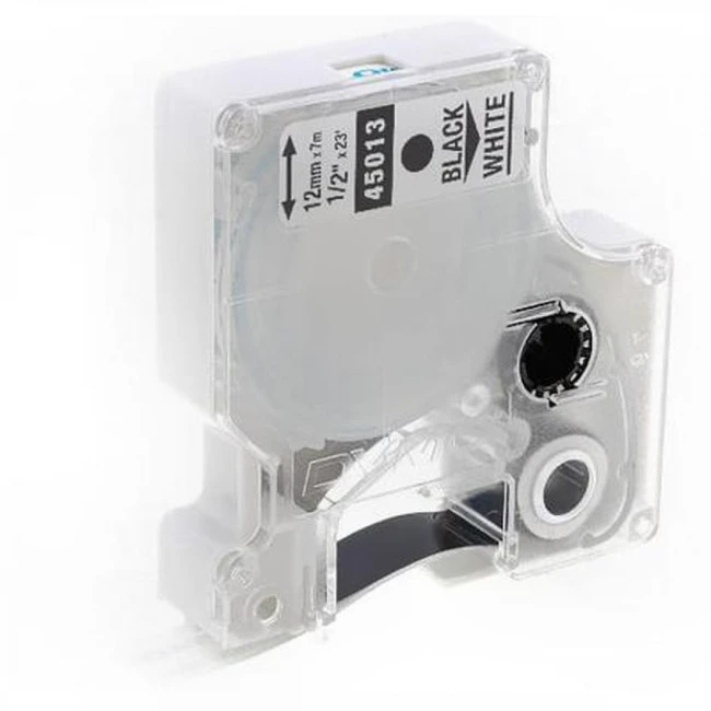 Расходный материал DYMO Картридж с лентой 12 мм х 7 м. , пластик, черный на белой ленте S0720530
