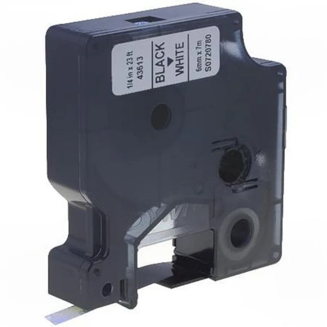 Расходный материал DYMO Картридж с лентой 6мм х 7м , пластик, черный на белой ленте S0720780
