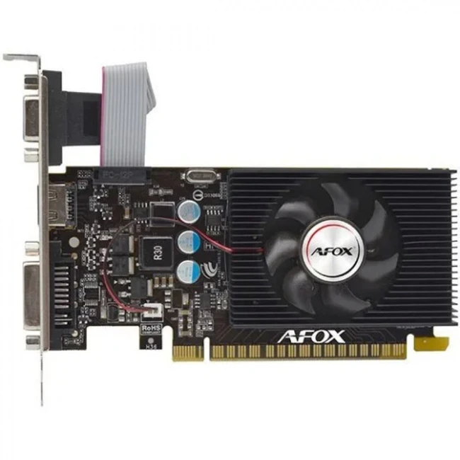 Видеокарта AFOX GeForce GT 730 LP SINGLE FAN 1G AF730-1024D3L7-V1 (1 ГБ)